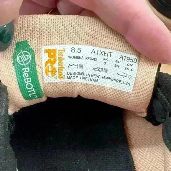 Timberland PRO‎ Drivetrain Comp-Toe Work Sneaker Black & Pink Women's Size 8.5 - Picture 3 of 12